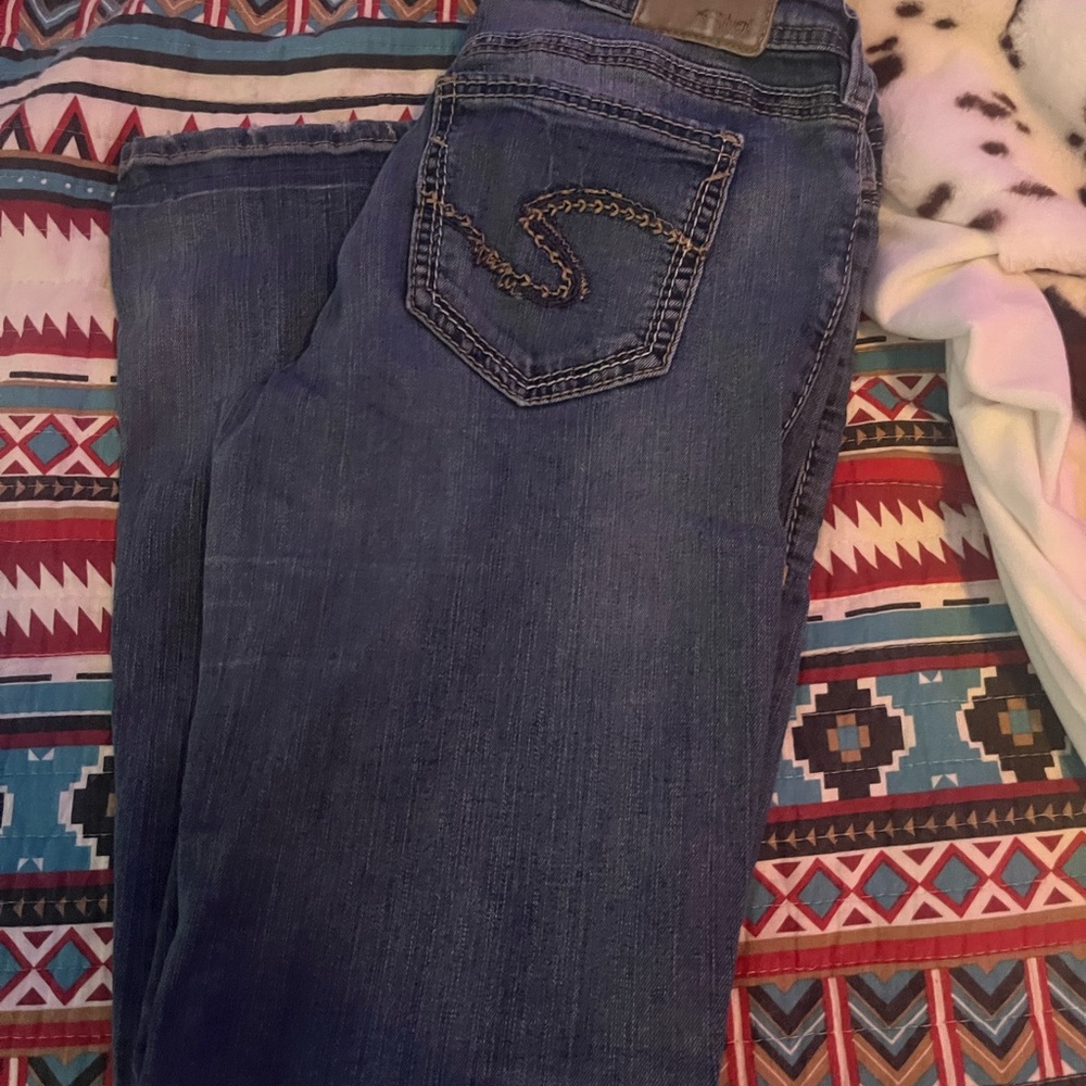 Silver Jeans Women's Flare Cut in Deep Blue